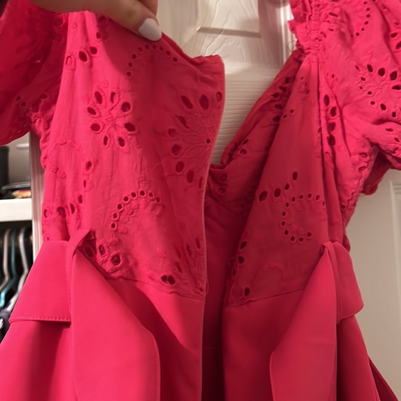 Tea & Cup Hot Pink Romper - Picture 6 of 6